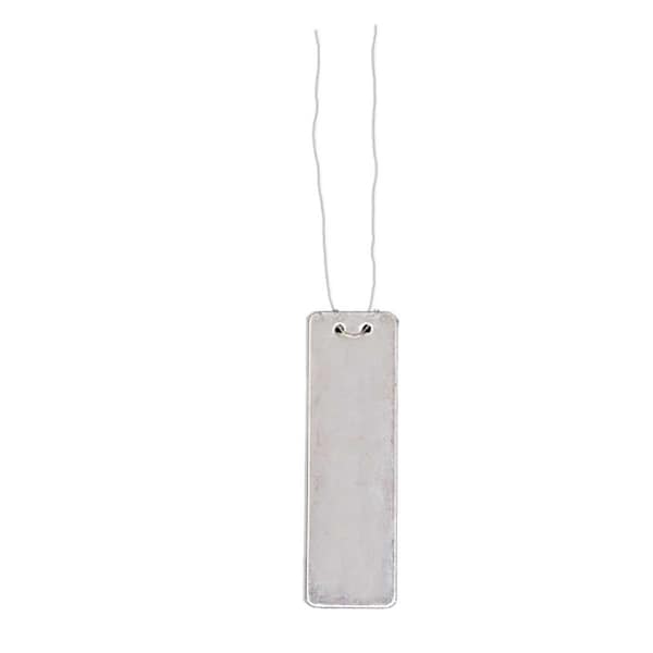 Aluminum, 1 in H x 3-3/8 in W, White, 100 PK