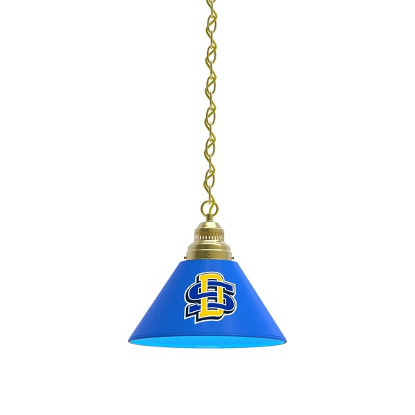 South Dakota State Pendant Light, Brass Fixture