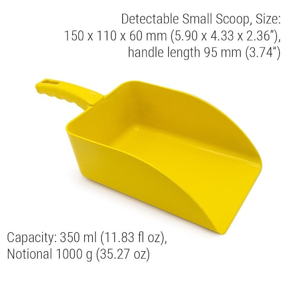 Scoop, 5.9 in L, Yellow, PK5