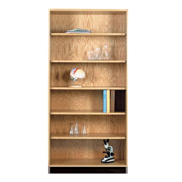 Shelving Storage Cabinet, 84 in H, 36 in W, (2) Fixed, (4) Adjustable Shelves