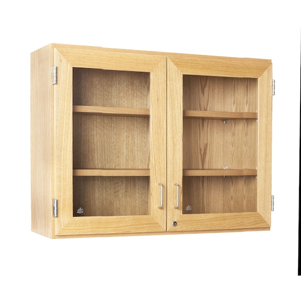 Shelving Storage Cabinet, 30 in H, 48 in W, 2 Adjustable Shelves