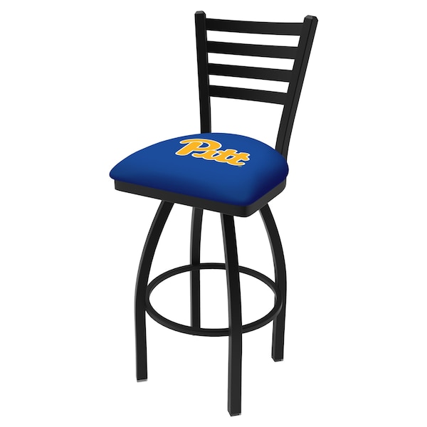 25" Chrome Penn State Swivel Bar Stool, Back