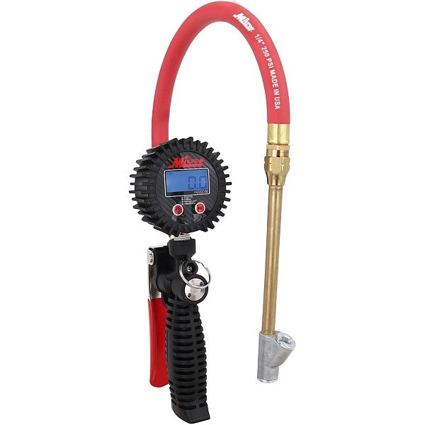 Inflator Gauge, Analog, Straight Dual Chck