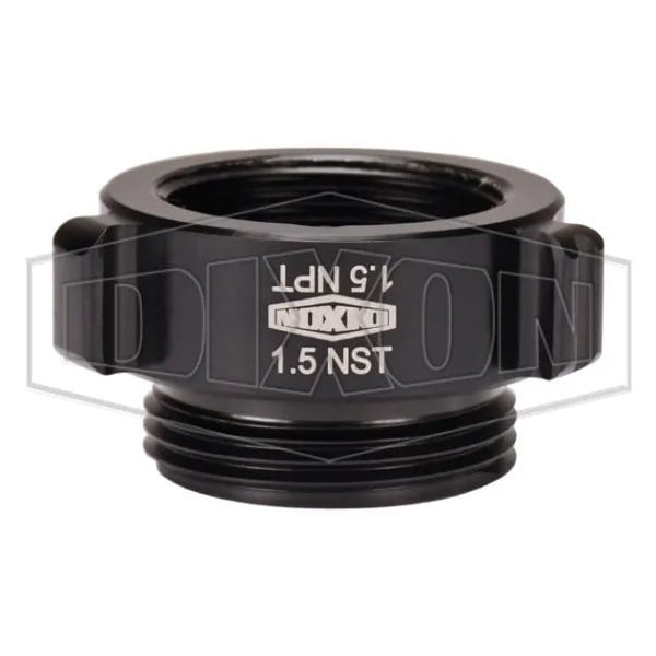 Style N37 Rocker Lug Hydrant Adapter, 1-1/2 in, FNPT x Male NST NH Connection, Aluminum, Hardcoat