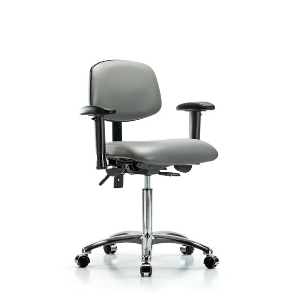 Vinyl Chair, Vinyl, Adjustable Arms