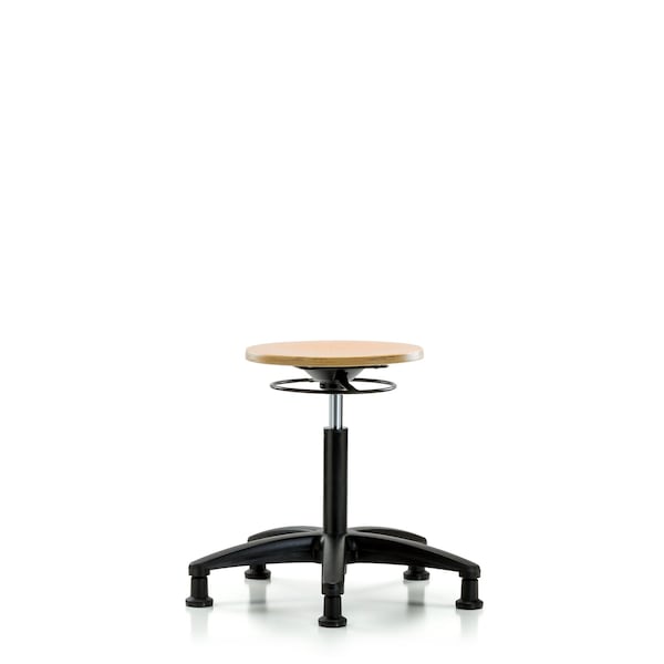 Bench Stool, Med, Wood, Glides