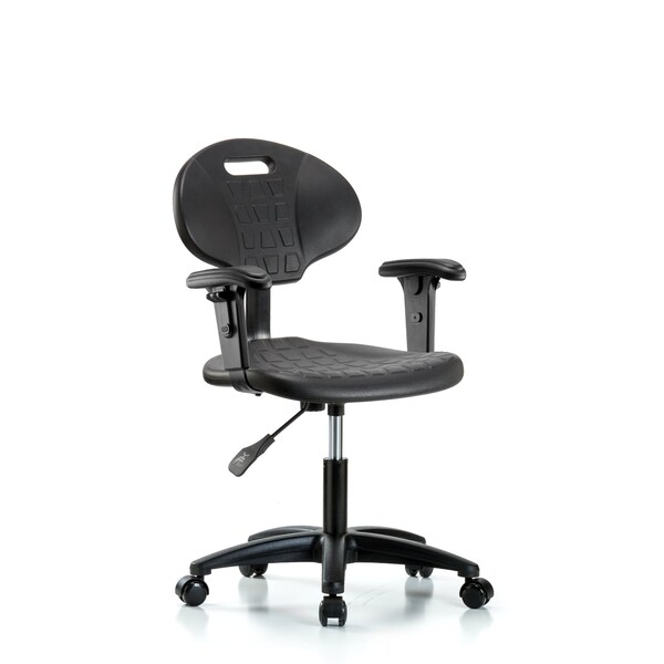 Desk Chair Erie Desk Chair, AA, Casters, Adjustable Arms, 17" to 22" Height, Black; Blue
