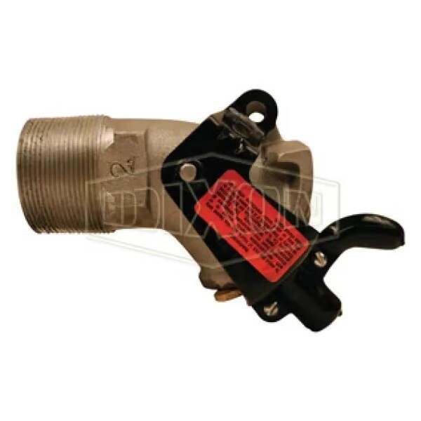 Drum Gate Valve, 2 in, MNPT, Aluminum Body