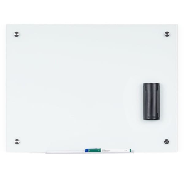Magnetic Glass Dry-Erase Board, 48" X 96"