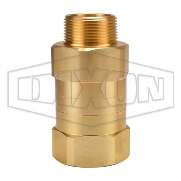 Safety Check Valve, 1-1/4 in, MNPT, Brass Body