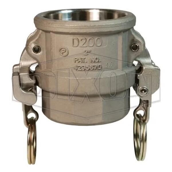 EZ Boss-Lock Type D Cam and Groove Coupler, 1-1/2 in Nominal, Female Coupler x FNPT End Style, Hast