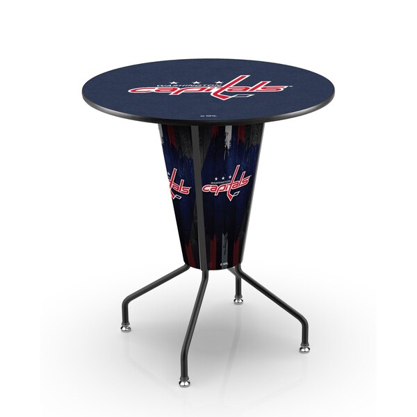 Lighted 42" Black Washington Capitals Pub Table
