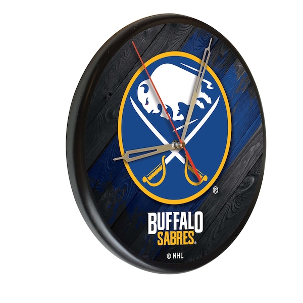 Buffalo  Sabres 13" Solid Wood Clock