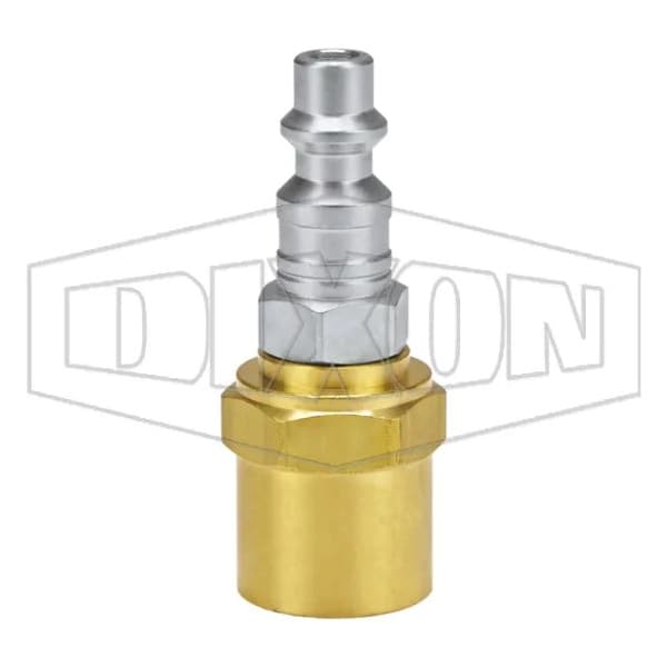 DF Series Industrial Quick Disconnect Pneumatic Reusable Plug, 1/4 in Nominal, 500 psi Pressure, Ste