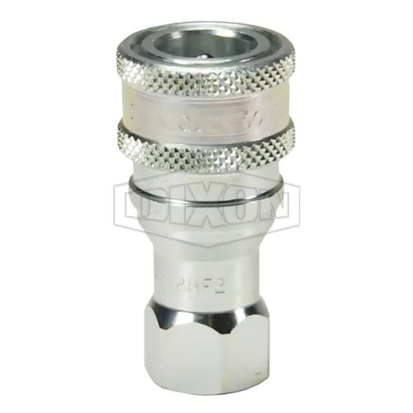 1/4 ISO-B COUP, 1/4 F-NPTF STEEL, FKM