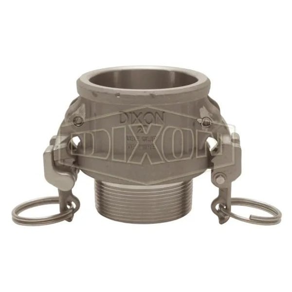 Type B Cam and Groove Coupler, 1-1/2 in Nominal, Female Coupler x MNPT End Style, Hastelloy CW12MW,