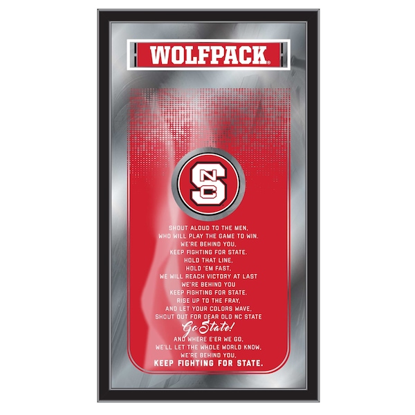 North Carolina State 26" x 15" Fight Song Mirror