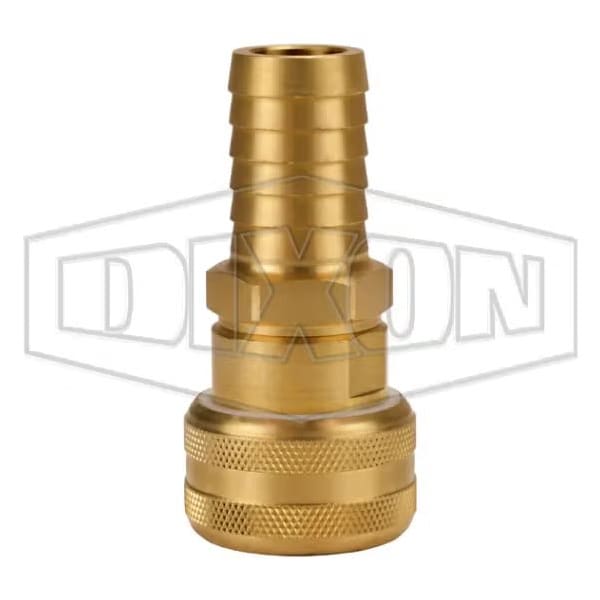 Air Chief Industrial Quick Connect Coupler, 3/4 in Nominal, Quick Connect Coupler x Hose Barb, Brass