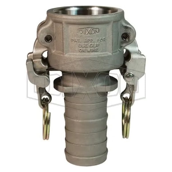 EZ Boss-Lock Type-C Cam and Groove Coupler, 1-1/2 in Nominal, Female Coupler x Hose Shank End Style
