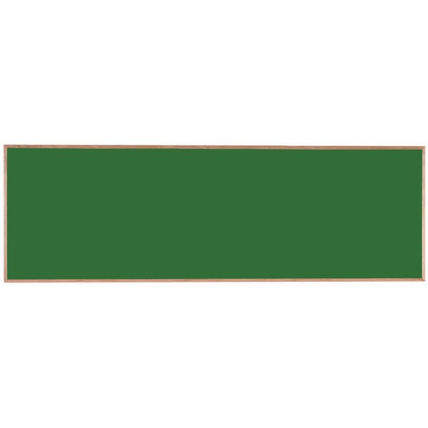 Porcelain on Steel Chalkboard  Solid Oak Wood Frame 48"x144" Green