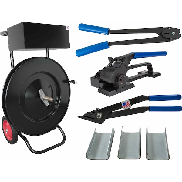 Steel Kit Standard for 12 Steel Strapping, Open Seals