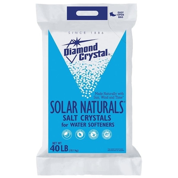 Cargill Diamond Crystal Solar Naturals 100012411 Salt Pellets, 40 lb Bag