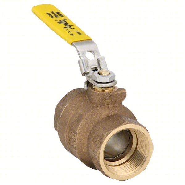1-1/4" FNPT Bronze Ball Valve 2-Way