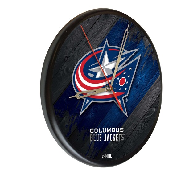 Columbus Blue Jackets 13" Solid Wood Clock