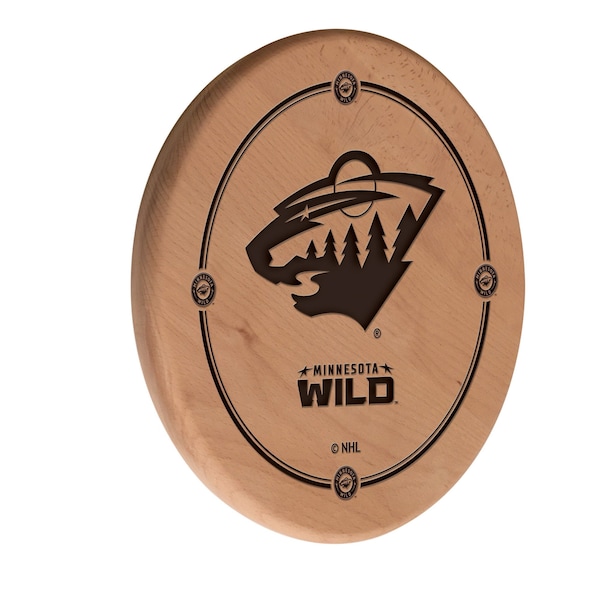 Minnesota Wild 13" Laser Engraved Solid Wood Sign