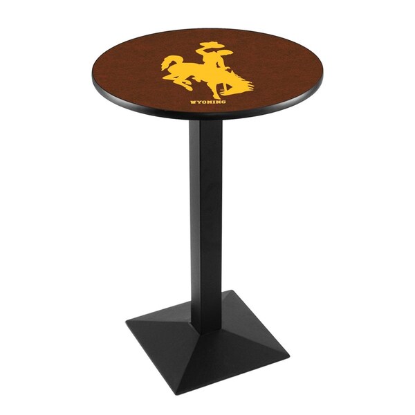 36" Blk Wrinkle Wyoming Pub Table, 36" dia. Top