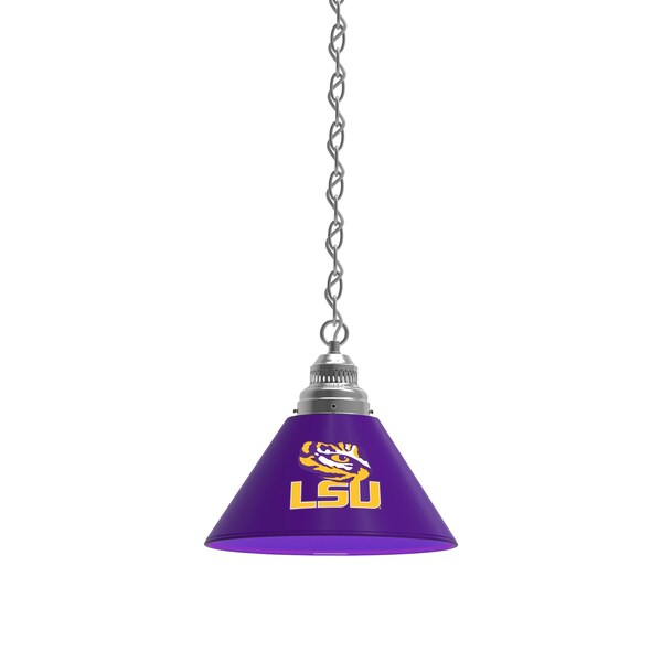 Louisiana State Pendant Light, Chrome Fixture