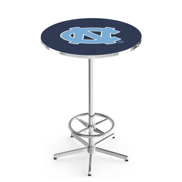 42" Chrome North Carolina Pub Table, 36" dia. Top