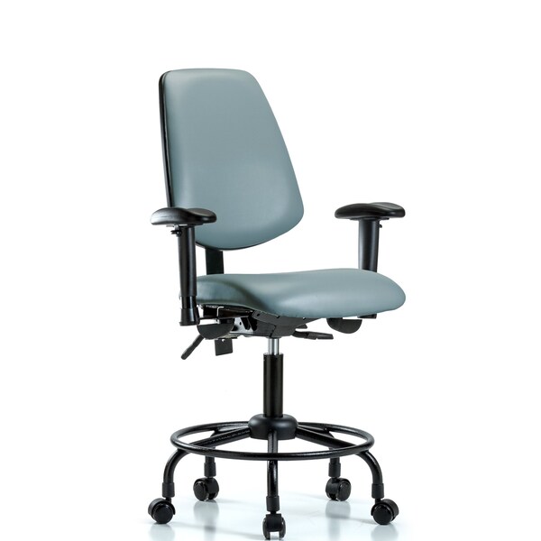 Vinyl Chair, Vinyl, Adjustable Arms