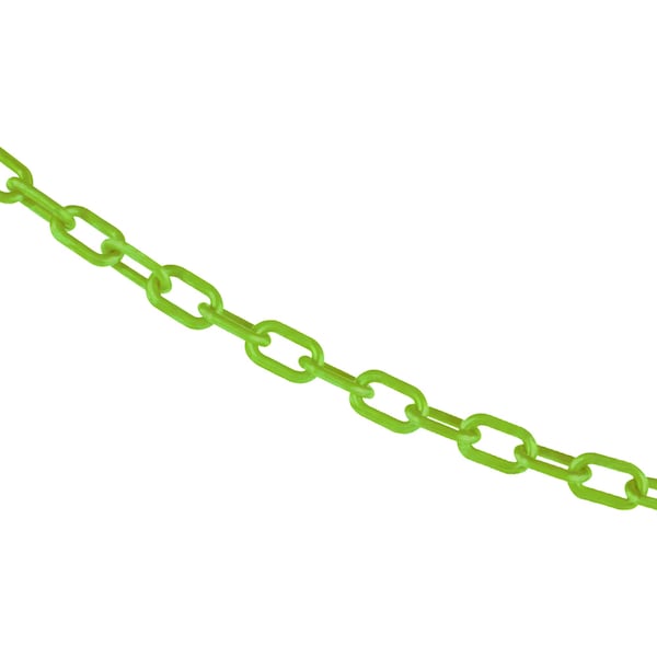 3/4" x 50' Safety Green Plastic Safety Chain