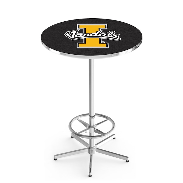 42" Chrome Idaho Pub Table, 36" dia. Top