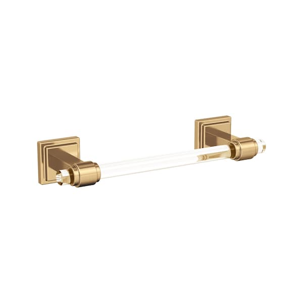 Glacio Clear/Champagne Bronze Contemporary 8 in. 203 mm Towel Bar