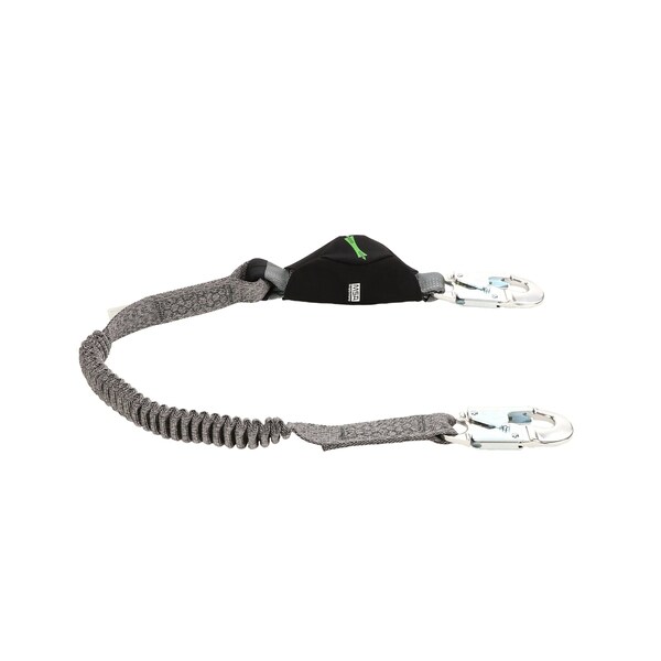 Lanyard, V-Series Stretch, Single-Leg Energy Absorbing, 6 ft., , 36C Small Snaphooks