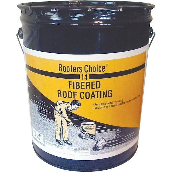 Henry Roofers Choice RC014070 Roof Coating, Black, 5 gal Pail