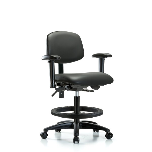 Vinyl Chair, Vinyl, Adjustable Arms
