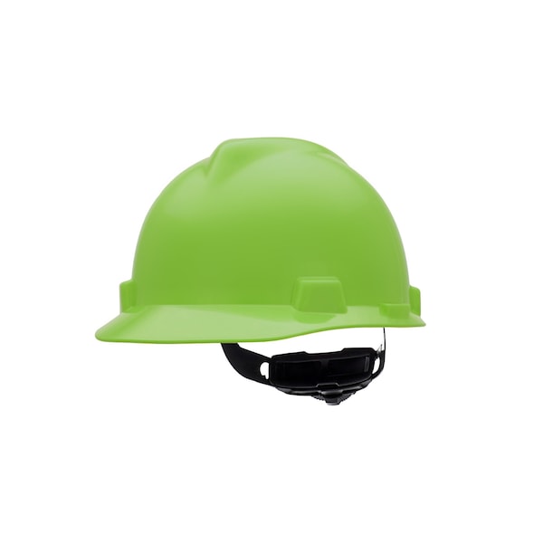 V-Gard Slotted Cap, HDPE, Fas-Trac III Suspension, Type I, Class E, Bright Lime Green (standard)
