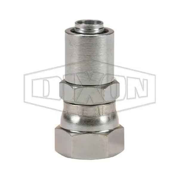 Hose-to-Tube Fitting with Crimp Collar, Adapter, Dash 20Z x 1-1/4 in, Female JIC Swivel, Carbon Stee