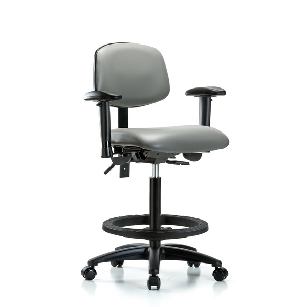 Vinyl Chair, Vinyl, Adjustable Arms