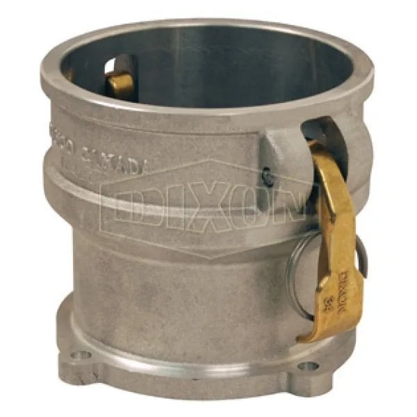Female Coupler Inlet, 4 in Nominal, Aluminum, Domestic