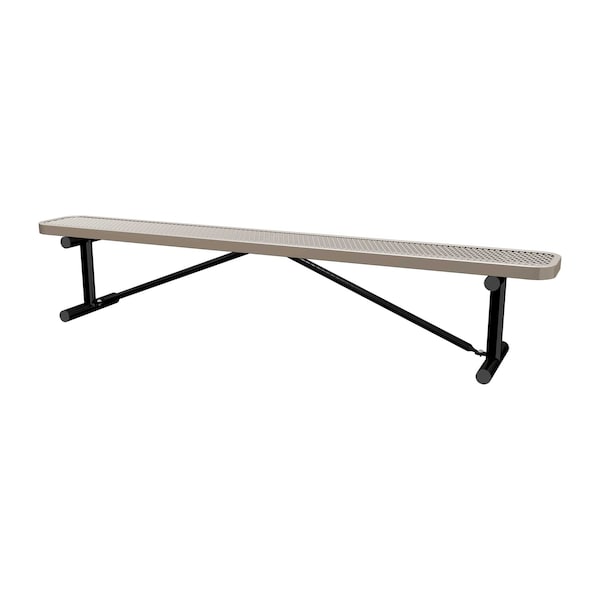 Portable, Bench w/o Back, 8ft., Beige
