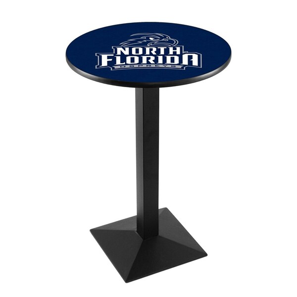 42" Blk Wrinkle North Florida Pub Table, 36" dia. Top