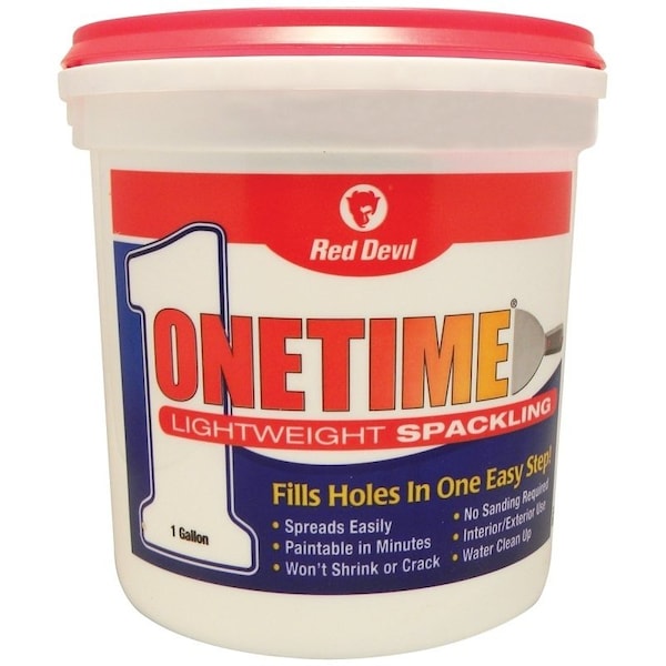Spackling Compound White, White, 1 gal Tub