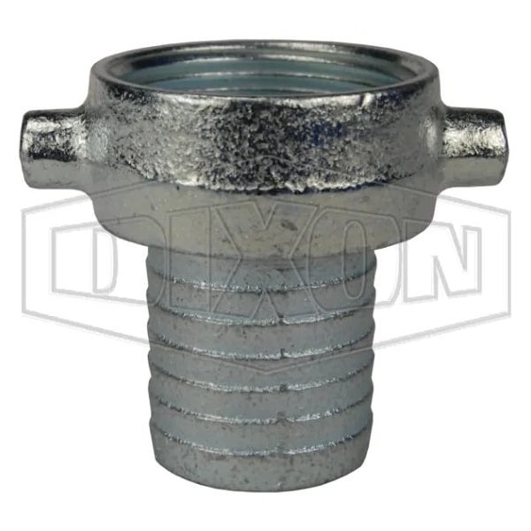 King Short Shank Suction Coupling with Plated Iron Nut, 1-1/2 in Nominal, Female NST NH End Style