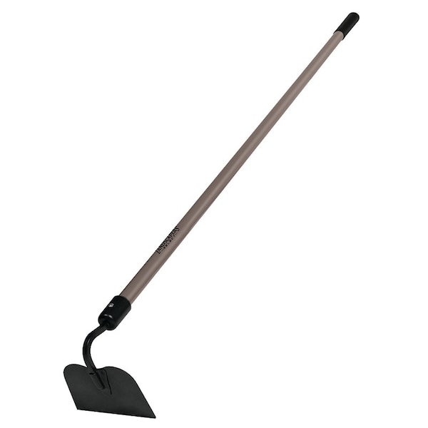 Garden Hoes, 6 in W Blade, Steel Blade, Stamped Blade, Fiberglass Handle