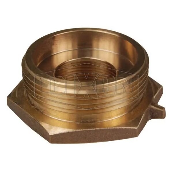 The Right Connection Domestic Increaser Hex Nipple, 1-1/2 x 2-1/2 in, FNST x MNST, Cast Brass, Domes
