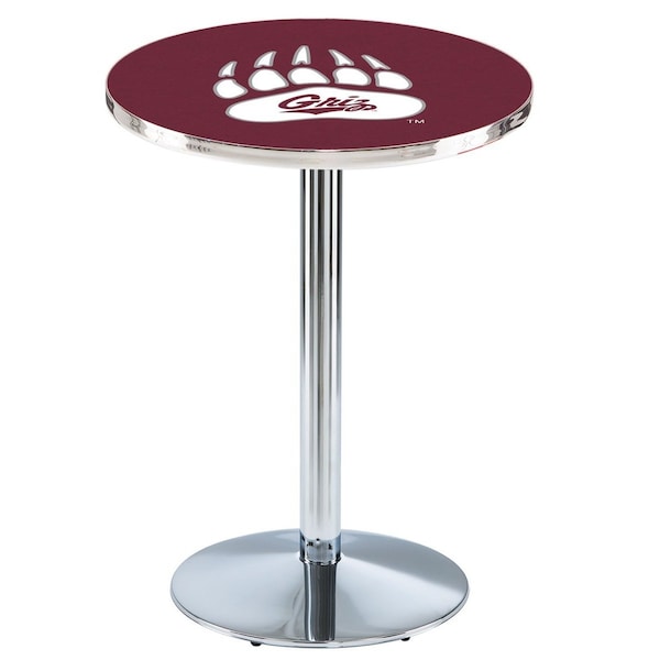 42" Chrome Montana Pub Table, 36" dia. Top